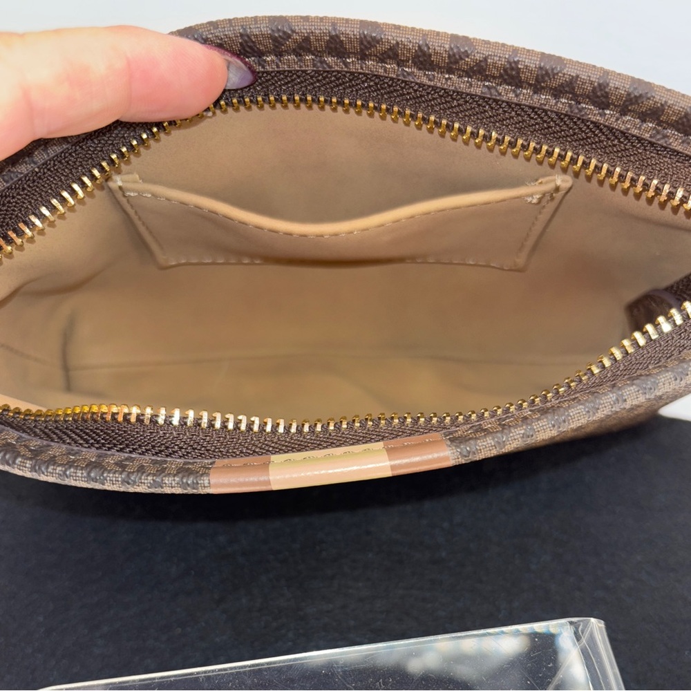 Michael Kors Chocolate Brown Logo Belt Bag Fanny Pack Brand New With Tags Womens - Picture 12 of 14